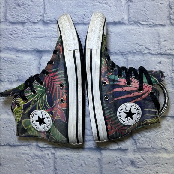 Converse Chuck Taylor All Star Tropical Floral High Tops 155393C Men 5 Women 7 - Picture 8 of 13